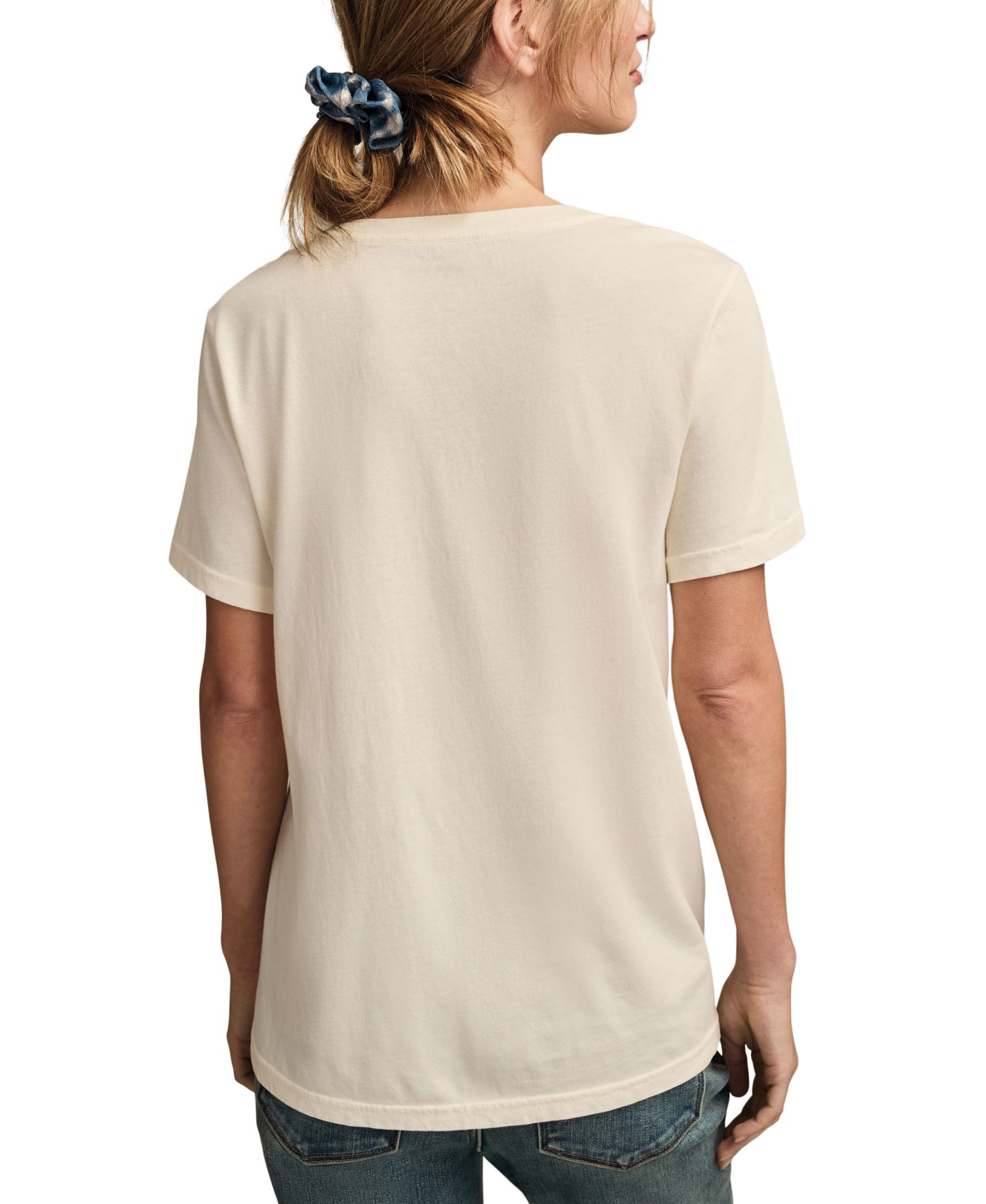 Женская футболка Lucky Brand Floral Vase Classic Crewneck, цвет: Кремовый — фото 4