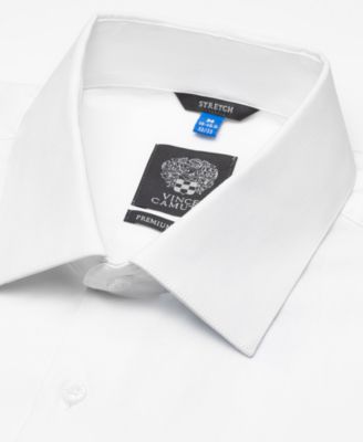 Men's Solid Slim-Fit Dress Shirt