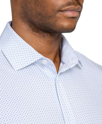 Men's Geometric-Print Dress Shirt