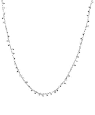 Primavera Sterling Silver Ball Stud Necklace