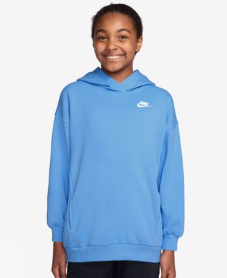 X-girl × NIKE ジップパーカー/L/コットン/ブルー/青/星柄 Women's Nike Sportswear Phoenix Fleece Oversized Pullover Hoodie