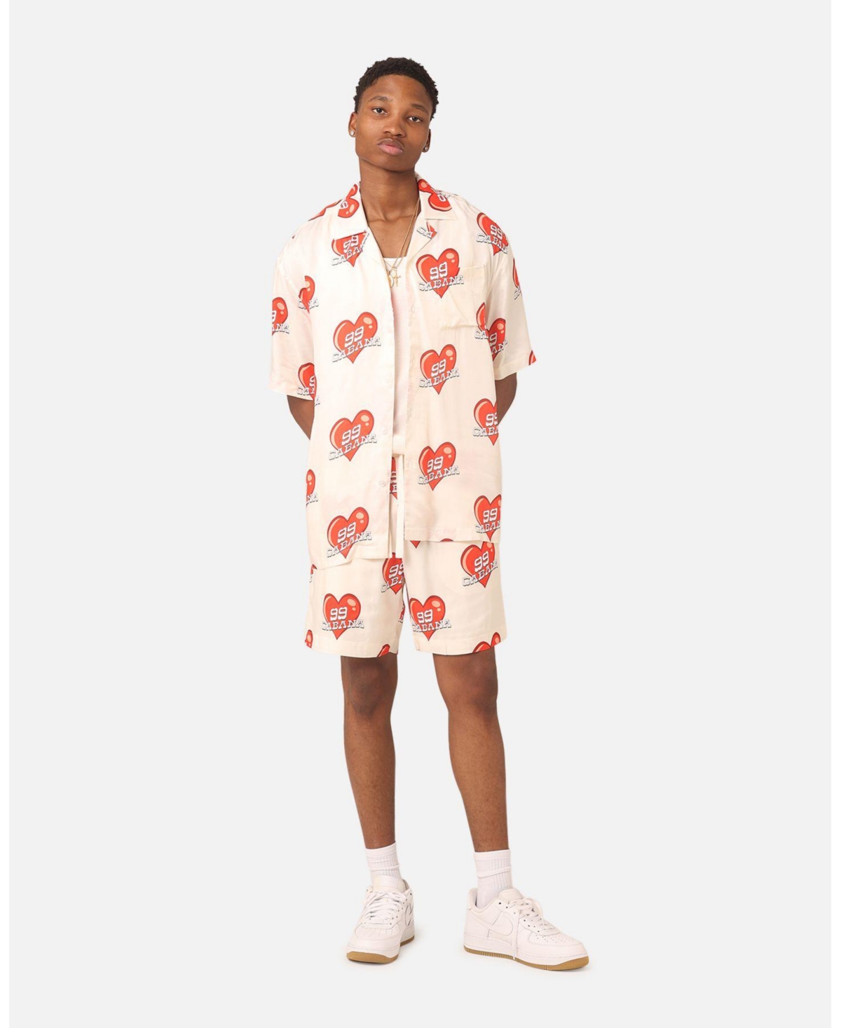 The Anti Order Men's 99 Cabana Roaming Hearts Ss Button Up