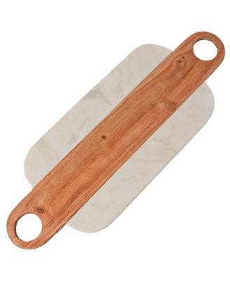 Marble Serving Board with Hole Handles