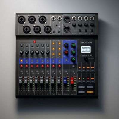 LiveTrak L-8 Portable 8-Channel Digital Mixer and Multitrack Recorder