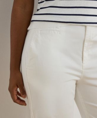 Plus Size Chino Flare High-Rise Pants