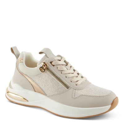 Women's URSA Platform Glitter Upper and Gold Accents Sneakers