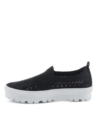 Women's ANGELITA Geometric Cutout Slip-On Platform Athleisure Shoes