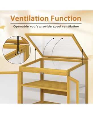 Wooden Cold Frame Greenhouse