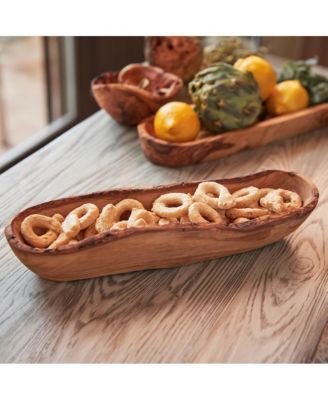 Olivewood Boat Shaped Bowl