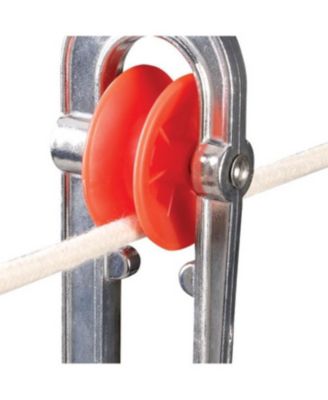 Metal Clothesline Spreader, Silver and Red