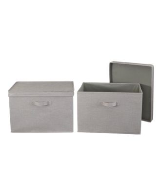 Medium Storage Bin with Lid, Natural