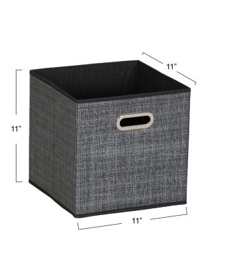 Fabric Storage Bins 6 Piece Set, Tan