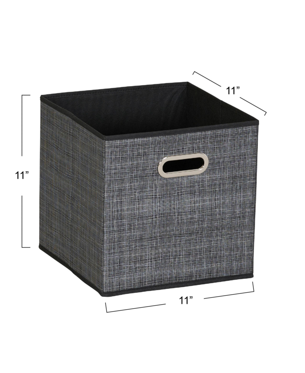 Household Essentials Fabric Storage Bins 6 Piece Set, Tan