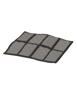 Windowed Flatware Storage Chest, Gray