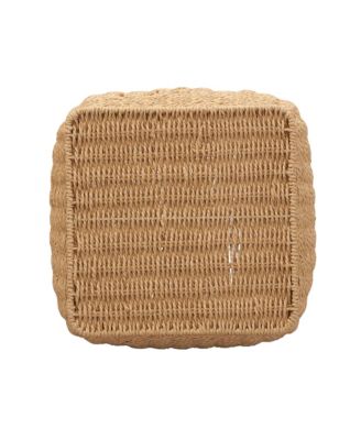 Paper Rope Basket with Handles, Natural