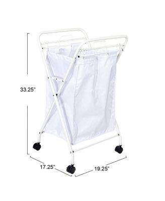 Rolling Laundry Hamper,  2 Load Capacity