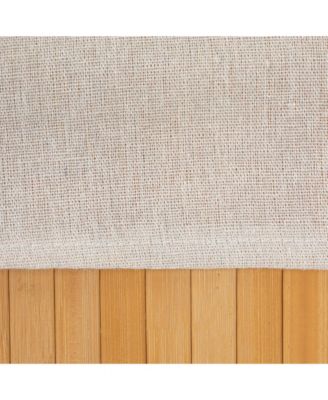 Bamboo Laundry Hamper with Rope Handles, 19-Gallons