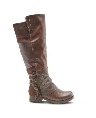 Women’s MAXIE Back Lace Detail Faux Fur Lined Tall Boot