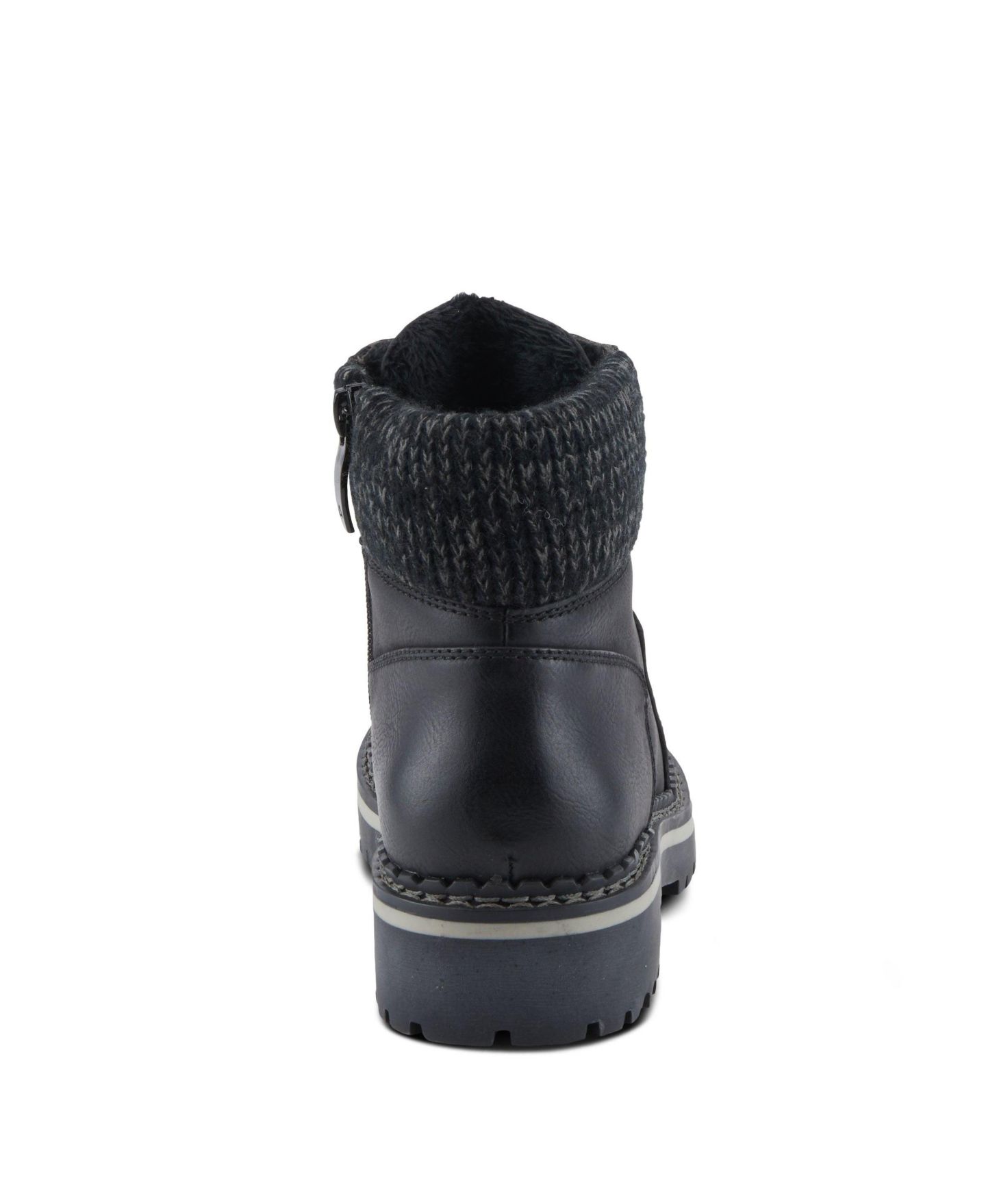 Женские ботинки Patrizia Hiker-Inspired Sweater Collar Lug Sole Boot, цвет: Чёрный — фото 4