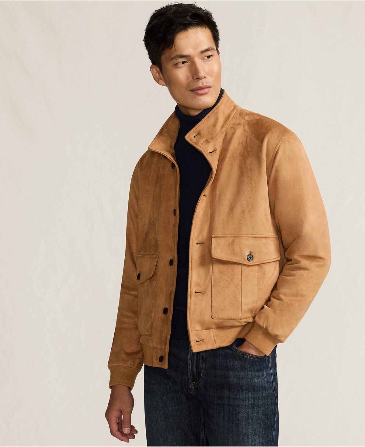 Lands' End Men's Faux Suede Jacket