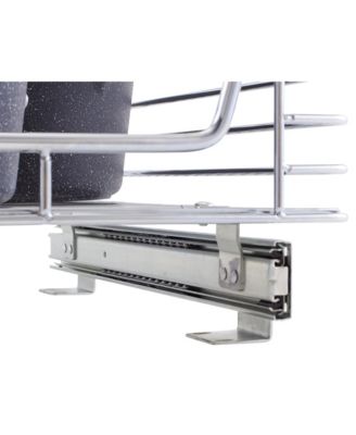 Glidez 14.5" W Chrome-Plated Steel Pull-Out Storage Organizer.