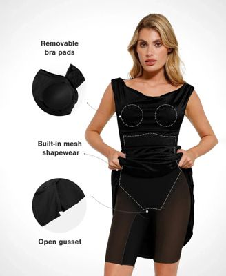 Women's Shapewear Convertible Shine Sculpting Mermaid Dress