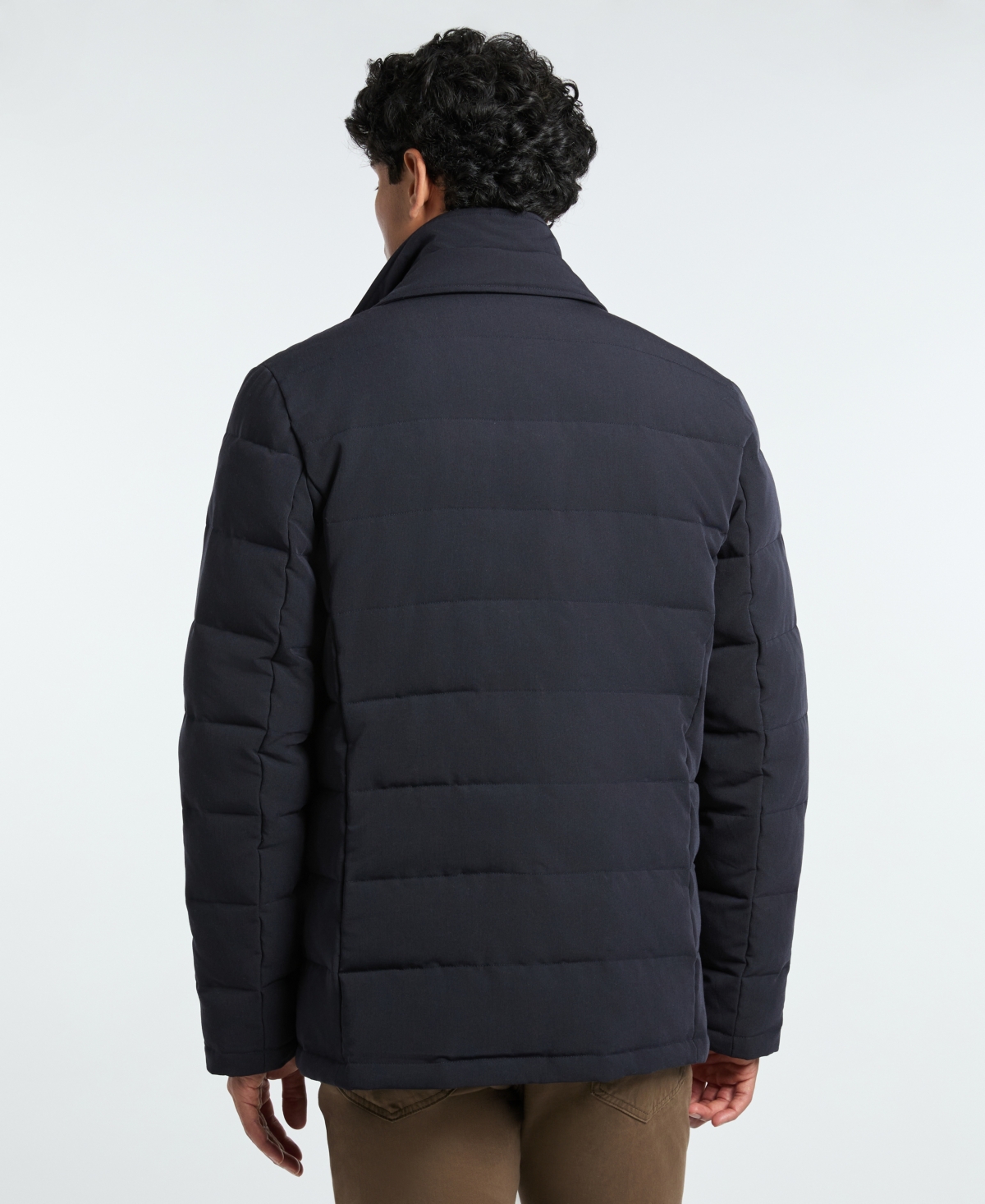 Ted by Ted Baker Men's Solid Quilted Puffer Blazer Jacket