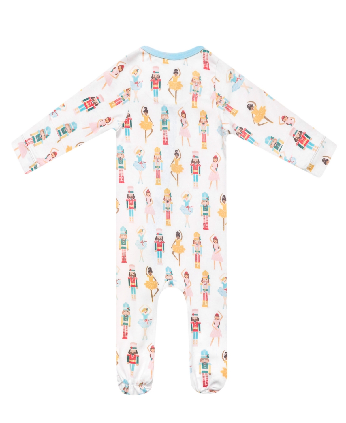 Copper Pearl Baby Girls' Juliet Printed Zip-Up Footed Pajamas