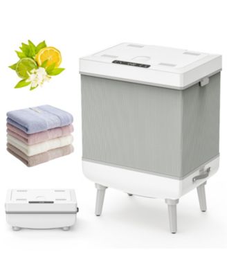 Foldable Towel Warmer 35L Large Capacity with Smart Touch Control, Fast Heating, Fragrance Chamber, and Child Lock