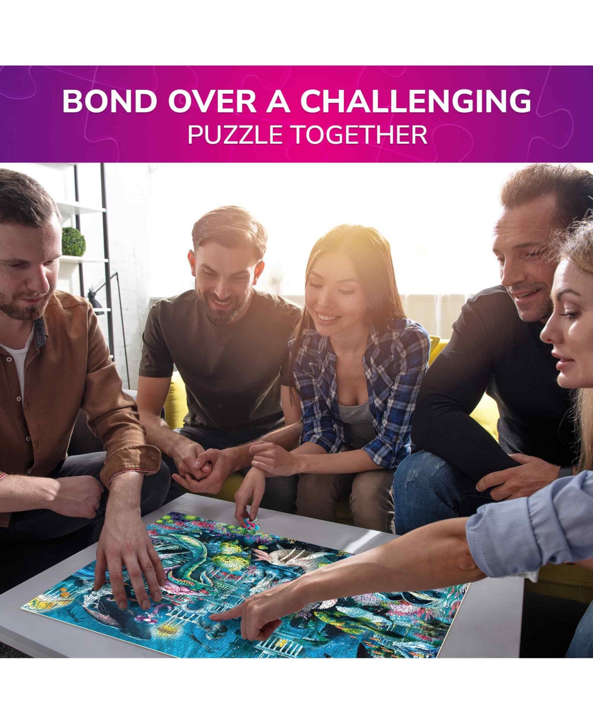 Quokka 1000 Pieces Puzzle for Adults and Up - Lost City Under The Ocean Theme