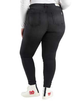Women's Black denim Mid Rise Skinny in 29" inseam - Ballarie