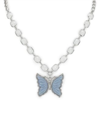 Blue Butterfly Collection Pendant Necklace