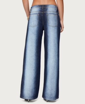 Women's Ema Bleach Washed Low Rise Jeans