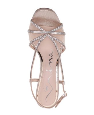 Women's Bonney Rhinestone Block Heel Dress Sandals