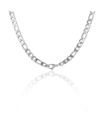 Men s Figaro Chain Necklace, Silver Tone 22'' Links