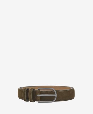 MANGO - Men's Suede Leather Belt