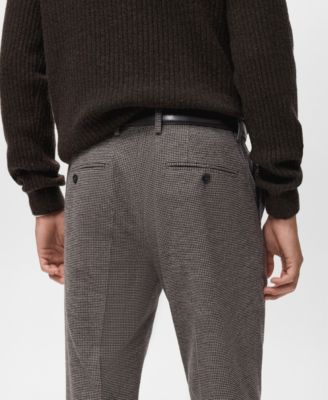 Men's Micro-Houndstooth Flannel Pants