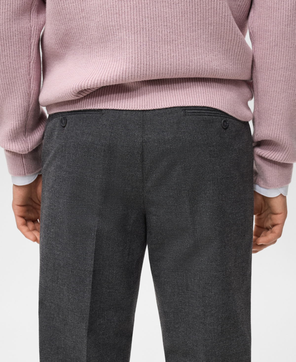 Mango Men's Regular-Fit Flannel Pants