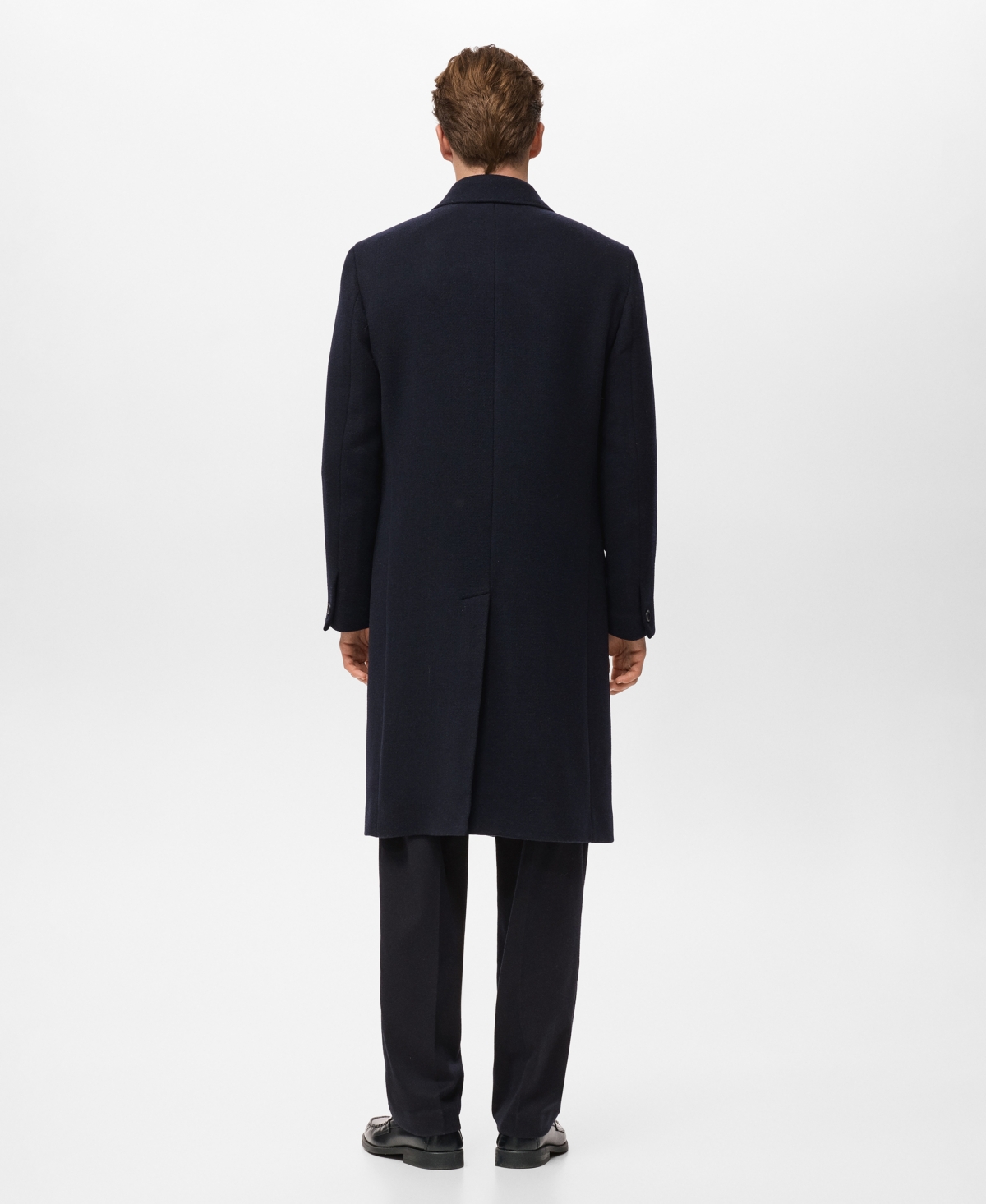 Mango Men's Wool Overcoat