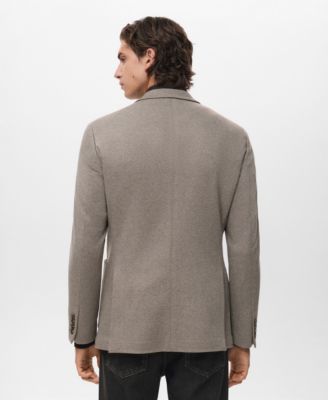 Men's Slim-Fit Micro-Houndstooth Jacket