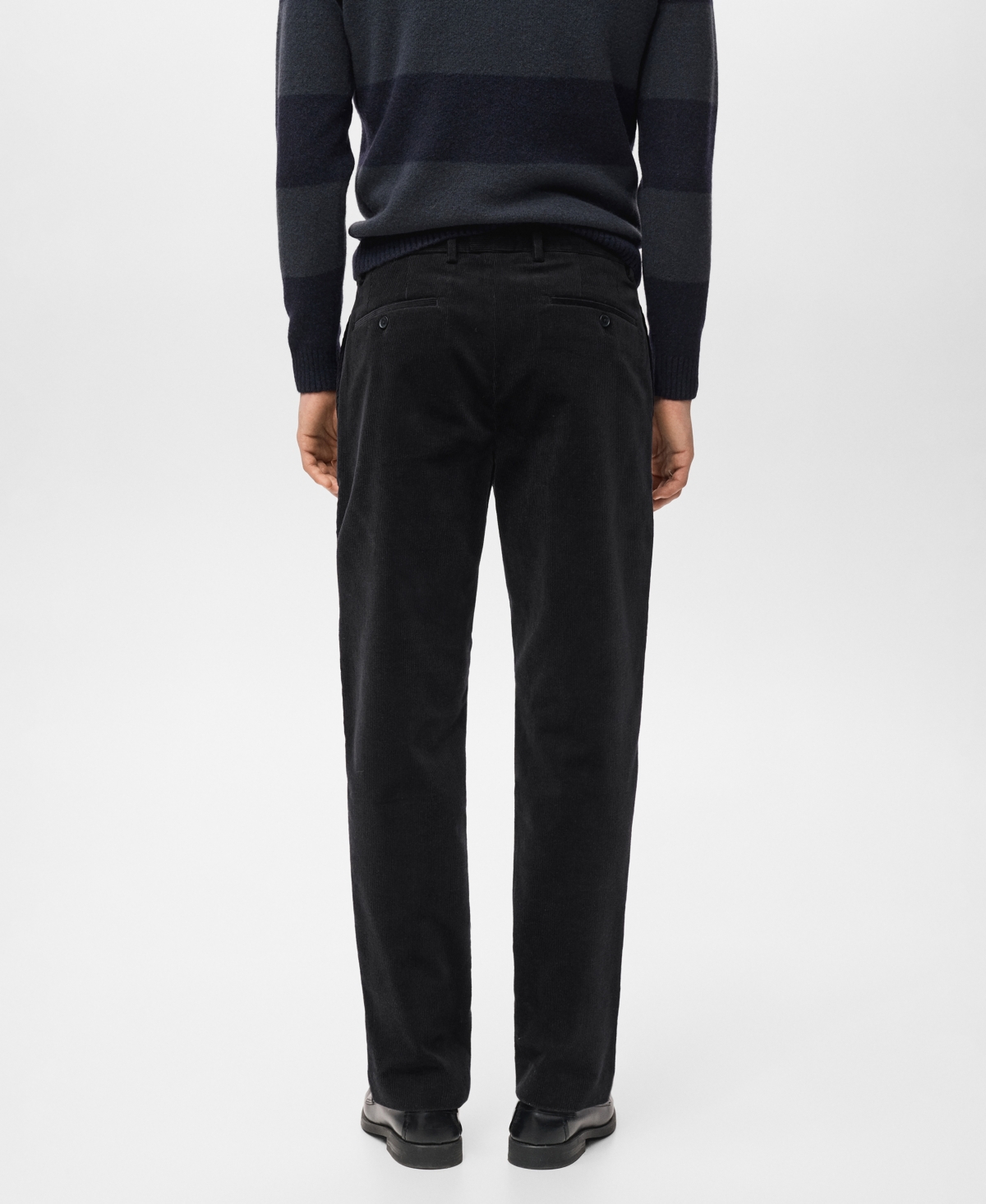 Mango Men's Regular Fit Corduroy Cotton Pants