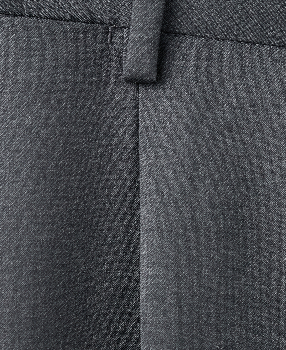 Mango Men's Italian Virgin Wool Flannel Suit Pants