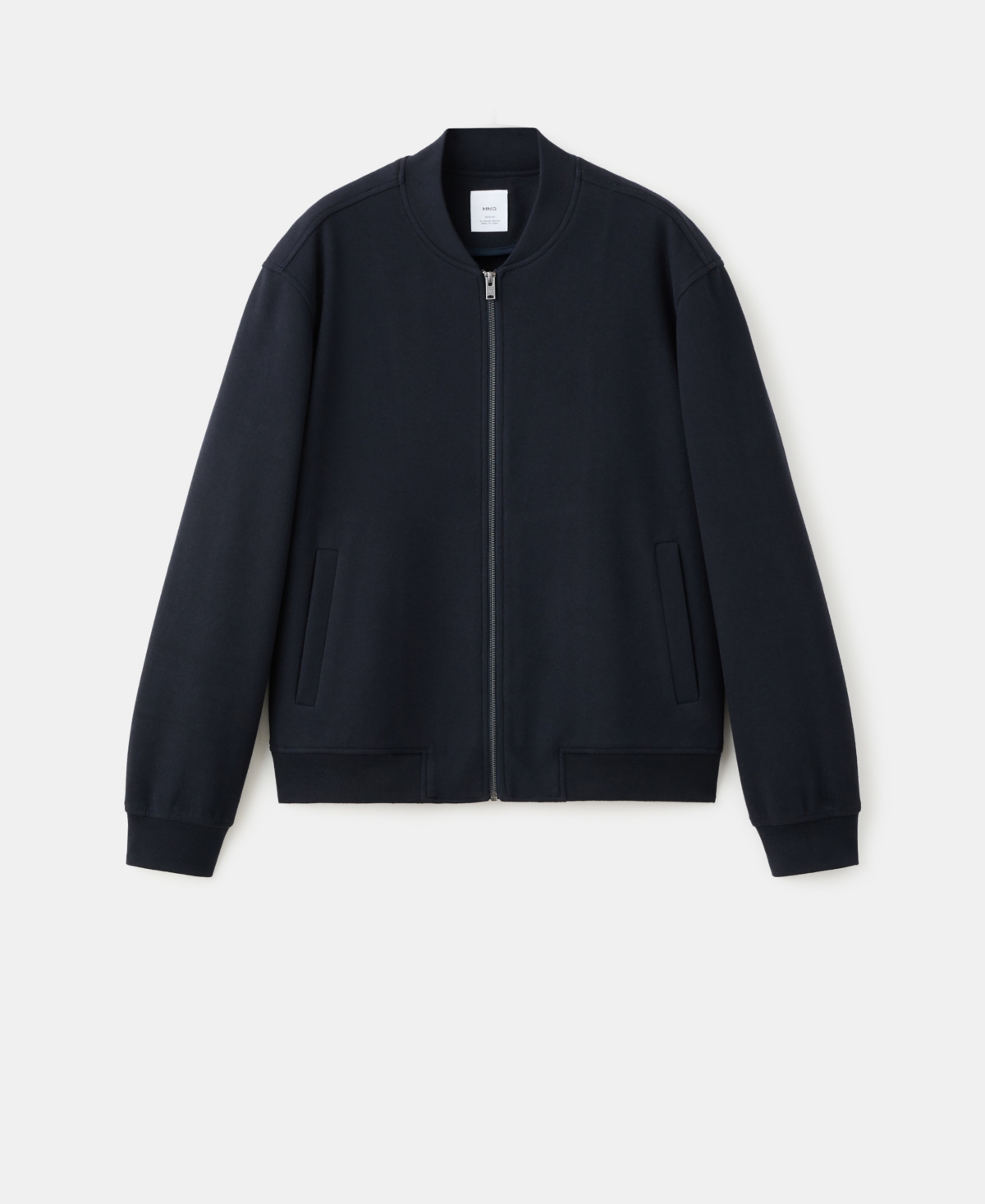Mango Men's Bomber Zip Sweatshirt