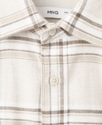 Men's Cotton Flannel Check Overshirt