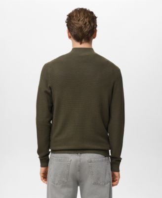 Men's Structured Perkins-Neck Sweater