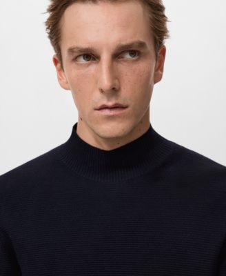 Men's Structured Perkins-Neck Sweater