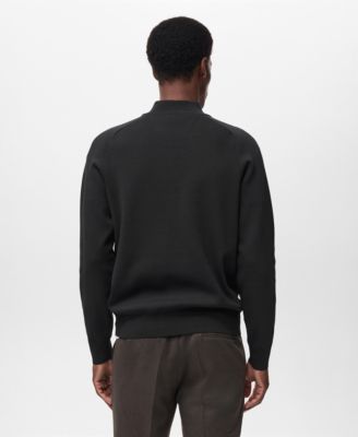 Men's Breathable Zip-Neck Sweater