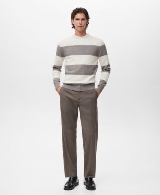 Men's Wool-Blend Striped Sweater