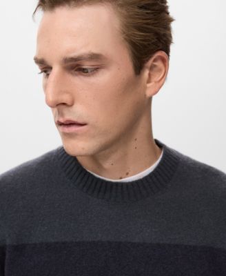 Men's Wool-Blend Striped Sweater