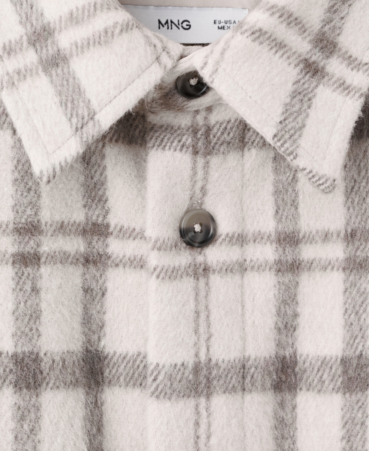 Mango Men's Check Flannel Overshirt